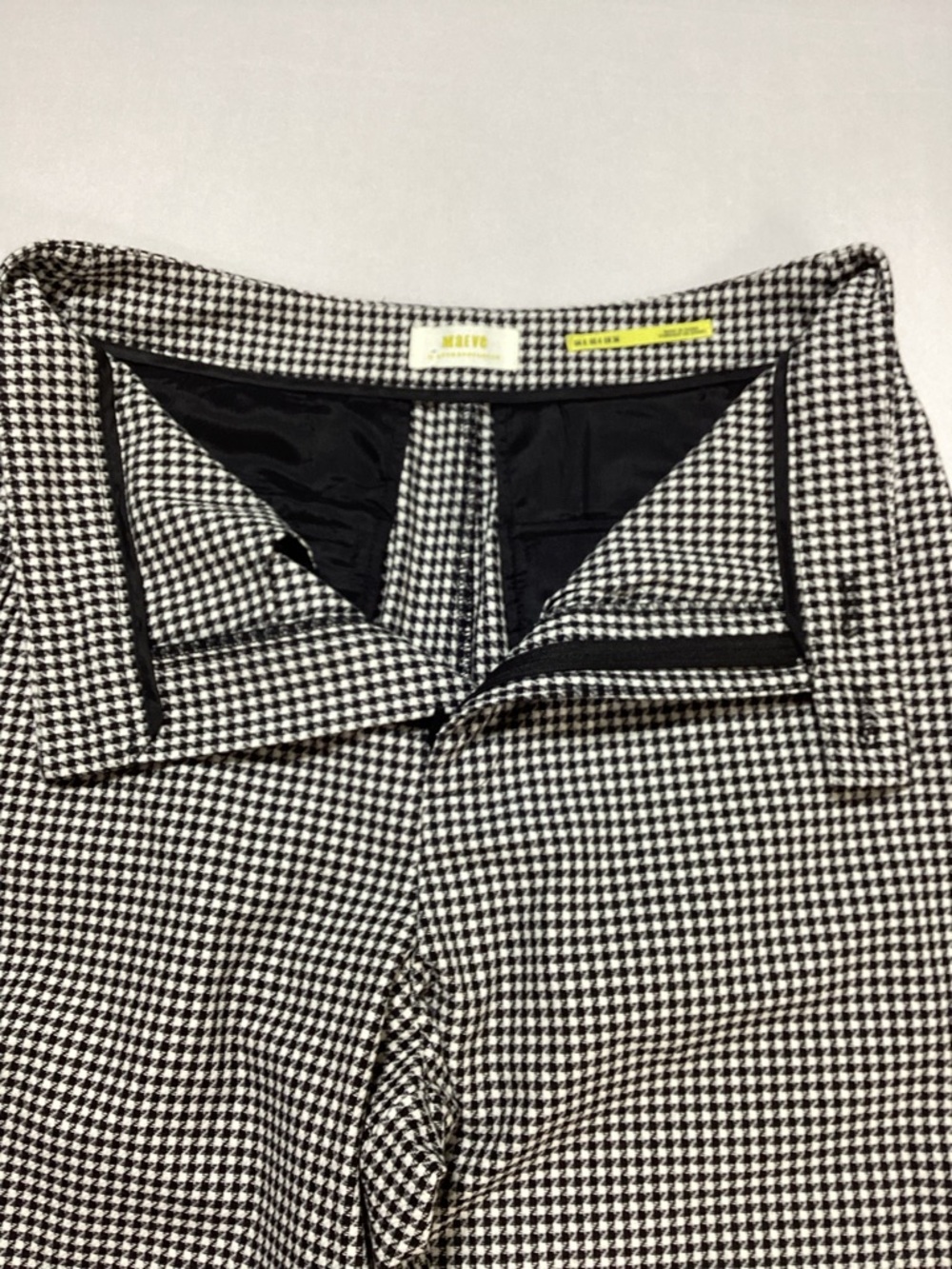 Anthropologie Maeve Black and White Houndstooth Culpte Shorts - Picture 6 of 15